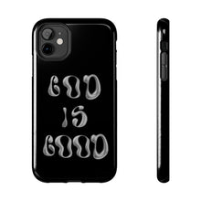 Load image into Gallery viewer, God is Good Black Gloss Tough iPhone Cases
