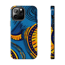 Load image into Gallery viewer, Ankara Blue Tough iPhone Cases
