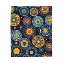 Load image into Gallery viewer, Circles Velveteen Plush Blanket 50x60