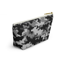 Load image into Gallery viewer, Black Camo Make-Up Case/Travel Case/Accessory Pouch w T-bottom
