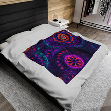 Load image into Gallery viewer, Colorful Mandala Velveteen Plush Blanket 50x60