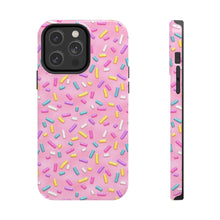 Load image into Gallery viewer, Pink Rainbow Sprinkles Tough iPhone Cases