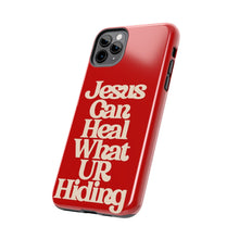 Load image into Gallery viewer, Jesus can heal Tough Red Gloss iPhone Cases