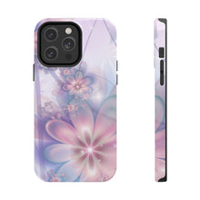 Load image into Gallery viewer, Lavender & light pink flower pearl Tough iPhone Cases