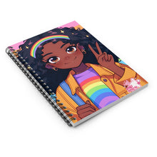 Load image into Gallery viewer, Nila Rainbow Sparkles Spiral Notebook - Ruled Line