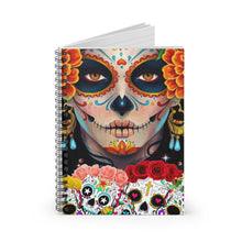 Load image into Gallery viewer, Day of the Dead Spiral Notebook - Ruled Line