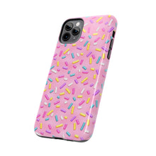 Load image into Gallery viewer, Pink Rainbow Sprinkles Tough iPhone Cases