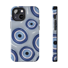 Load image into Gallery viewer, Evil eye, blue Tough iPhone Cases