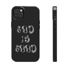Load image into Gallery viewer, God is Good Black Gloss Tough iPhone Cases