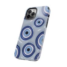 Load image into Gallery viewer, Evil eye, blue Tough iPhone Cases