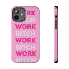 Load image into Gallery viewer, Work BTC Work , Pink Gloss Tough iPhone Cases