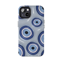 Load image into Gallery viewer, Evil eye, blue Tough iPhone Cases