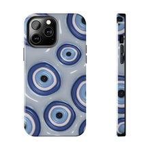 Load image into Gallery viewer, Evil eye, blue Tough iPhone Cases