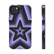 Load image into Gallery viewer, Black & Purple stars Tough iPhone Cases