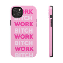 Load image into Gallery viewer, Work BTC Work , Pink Gloss Tough iPhone Cases