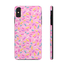 Load image into Gallery viewer, Pink Rainbow Sprinkles Tough iPhone Cases