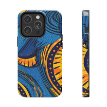 Load image into Gallery viewer, Ankara Blue Tough iPhone Cases