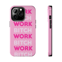 Load image into Gallery viewer, Work BTC Work , Pink Gloss Tough iPhone Cases