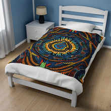 Load image into Gallery viewer, Dotted Mandala Velveteen Plush Blanket 50x60