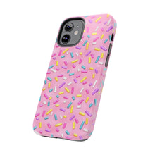 Load image into Gallery viewer, Pink Rainbow Sprinkles Tough iPhone Cases
