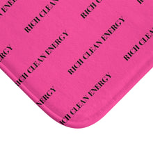 Load image into Gallery viewer, Microfiber Rich Clean Energy , Hot Pink Bath Mat