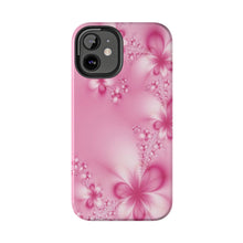 Load image into Gallery viewer, Pink Pearl Flowers Tough iPhone Cases