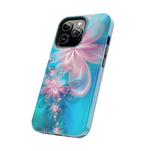 Load image into Gallery viewer, Pink & Blue fairy Flowers Tough iPhone Cases