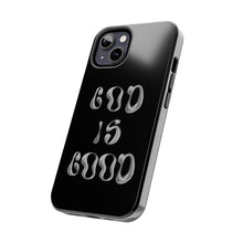 Load image into Gallery viewer, God is Good Black Gloss Tough iPhone Cases