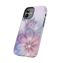 Load image into Gallery viewer, Lavender & light pink flower pearl Tough iPhone Cases