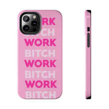 Load image into Gallery viewer, Work BTC Work , Pink Gloss Tough iPhone Cases