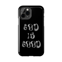 Load image into Gallery viewer, God is Good Black Gloss Tough iPhone Cases