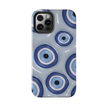 Load image into Gallery viewer, Evil eye, blue Tough iPhone Cases