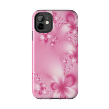 Load image into Gallery viewer, Pink Pearl Flowers Tough iPhone Cases
