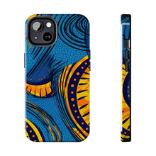Load image into Gallery viewer, Ankara Blue Tough iPhone Cases
