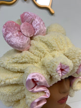 Load image into Gallery viewer, Buttercream Teddy Ears 3d Adjustable Plush Bonnet