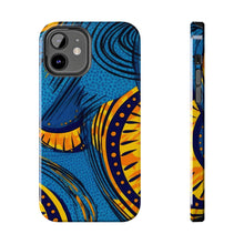 Load image into Gallery viewer, Ankara Blue Tough iPhone Cases