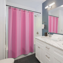 Load image into Gallery viewer, High Quality Pink striped Shower Curtain