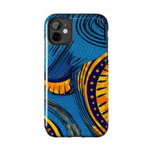 Load image into Gallery viewer, Ankara Blue Tough iPhone Cases