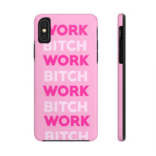Load image into Gallery viewer, Work BTC Work , Pink Gloss Tough iPhone Cases