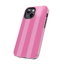 Load image into Gallery viewer, Pink stripes Tough iPhone Cases