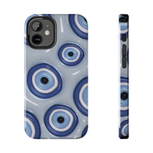 Load image into Gallery viewer, Evil eye, blue Tough iPhone Cases
