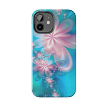 Load image into Gallery viewer, Pink & Blue fairy Flowers Tough iPhone Cases