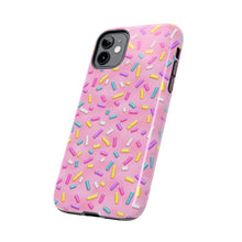 Load image into Gallery viewer, Pink Rainbow Sprinkles Tough iPhone Cases
