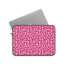 Load image into Gallery viewer, Hot Pink Leopard Laptop Sleeve