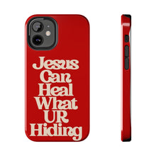 Load image into Gallery viewer, Jesus can heal Tough Red Gloss iPhone Cases