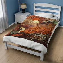 Load image into Gallery viewer, Abstract Velveteen Plush Blanket 50x60