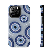 Load image into Gallery viewer, Evil eye, blue Tough iPhone Cases