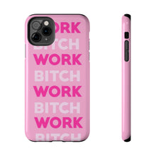 Load image into Gallery viewer, Work BTC Work , Pink Gloss Tough iPhone Cases
