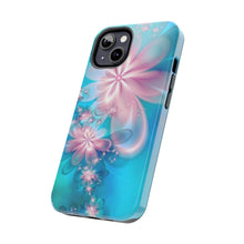 Load image into Gallery viewer, Pink & Blue fairy Flowers Tough iPhone Cases