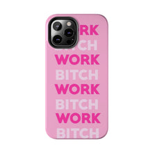 Load image into Gallery viewer, Work BTC Work , Pink Gloss Tough iPhone Cases